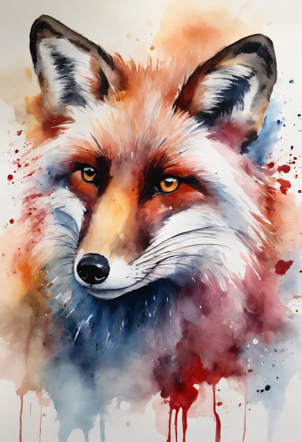 Bloody Arctic fox is with you