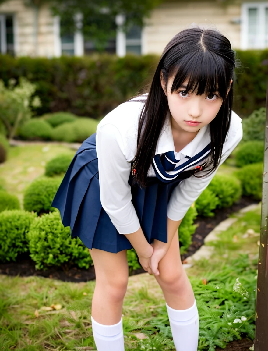 masterpiece, best quality, A beautiful japanese woman Jumping high and spreading legs to show pussy, outdoor, Schoolyard, ,(no panties:1.4), (no panties:1.4), (no panties:1.4),bigboobs , (collared white shirt:1.4),  thighs, (black  micro miniskirt:1.4), pleated skirt black hair,ponytail, bangs ,slutty, spread legs to show pussy,  NSFW, (shaved pussy:1.5), (shaved pussy:1.5), Jumping high, dynamic pose, dynamic angle, dynamic action,kunoichi, low angle,POV