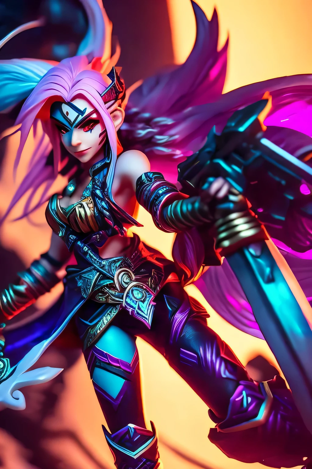 genera una miniatura de league of legends de jinx y ezreal adc 20214