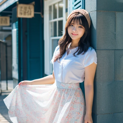 wore an underskirt、perfect face