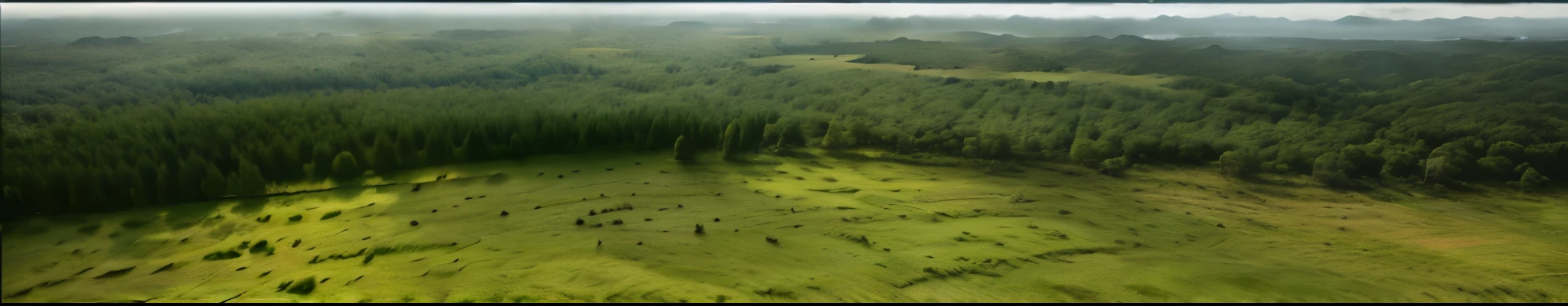 forest above，middle grassland，some grassland。high quality, 4K, Super details，Photo texture