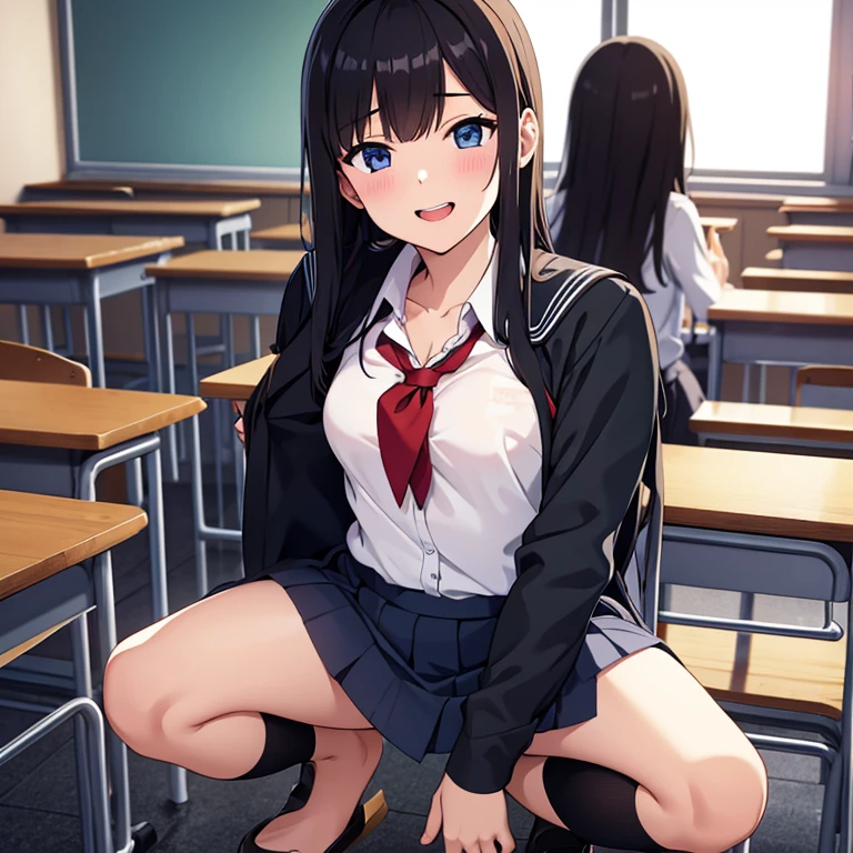 Big Ass、Plump ass、Sweaty ass、One Woman、Harem、Haremエッチ、Many people々、Beauty、high school girl、All panties、多数のhigh school girl、School、classroom、Blazer uniform、Y-shaped balance、Raise one leg high、pantiesを見せつける、Short pleated skirt、、Looking down at the viewer, long hair, Highest quality, Focus on the thighs, smile,panties、Plump thighs、Big Ass、Big  、 Black Hair,My thighs are steaming between my legs 、Sweaty Pantyhose、パンストの下のpanties、Angle from directly below、Entice guests、Spread your legs、Acme convulsions、Obscene sound effects、Naughty sound effects、Being stroked on the buttocks