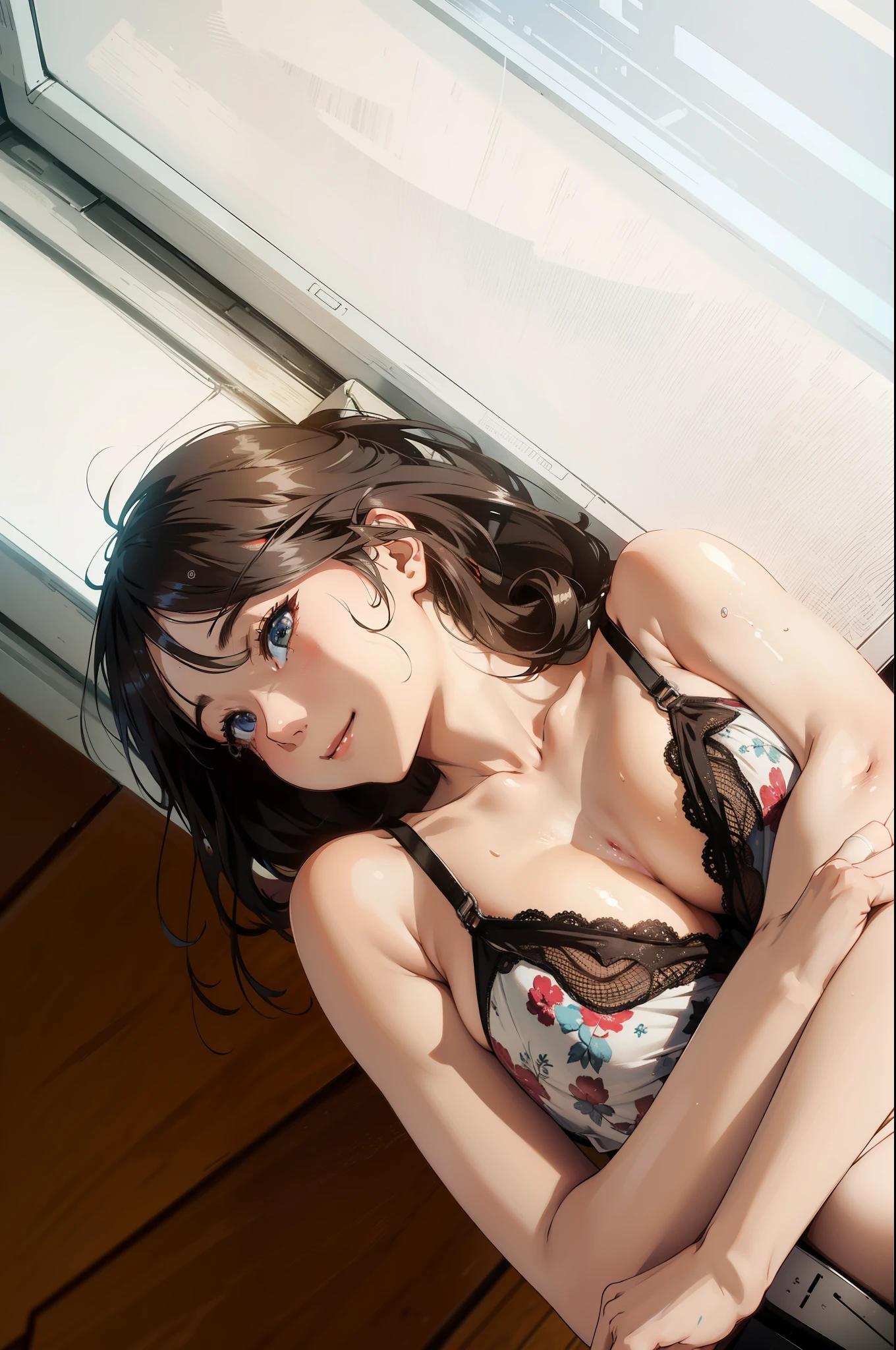 (extremely detailed CG unity 8k wallpaper), (masterpiece), (best quality), (ultra-detailed), (best illustration), (best shadow), (absurdres),
BREAK
girl, sweat, steam, medium breast, nsfw, shy, looking at viewer, light smile,