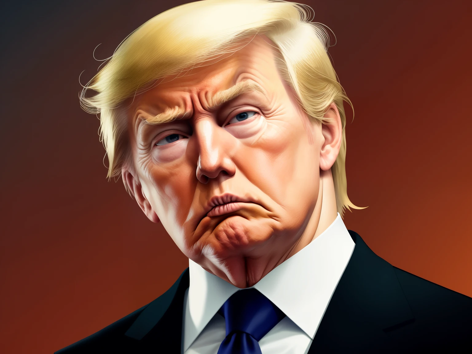 President Trump is troubled and exhausted.