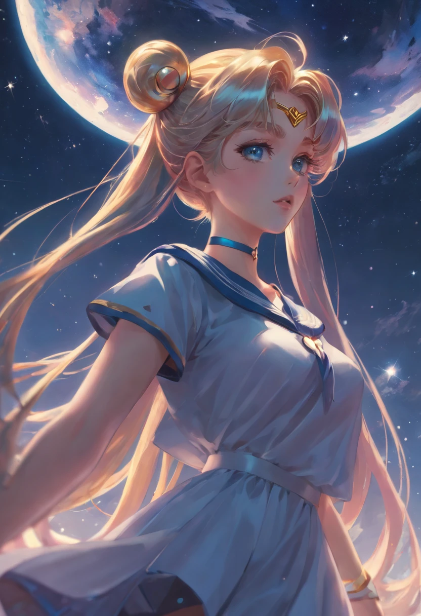 (best quality,4k,highres,masterpiece:1.2),ultra-detailed,realistic:1.37,anime,anime girl with long hair in a starry sky,anime girl with universe hair,just bartel,sailor moon,beautiful,hair inspired by Naoko Takeuchi,anime art nouveau style cosmic display,by artists:sailor moon, Makoto Shinkai, Cyril Rolando,her hair is the Milky Way,sailor moon aesthetics,by Harumi Hiroaka