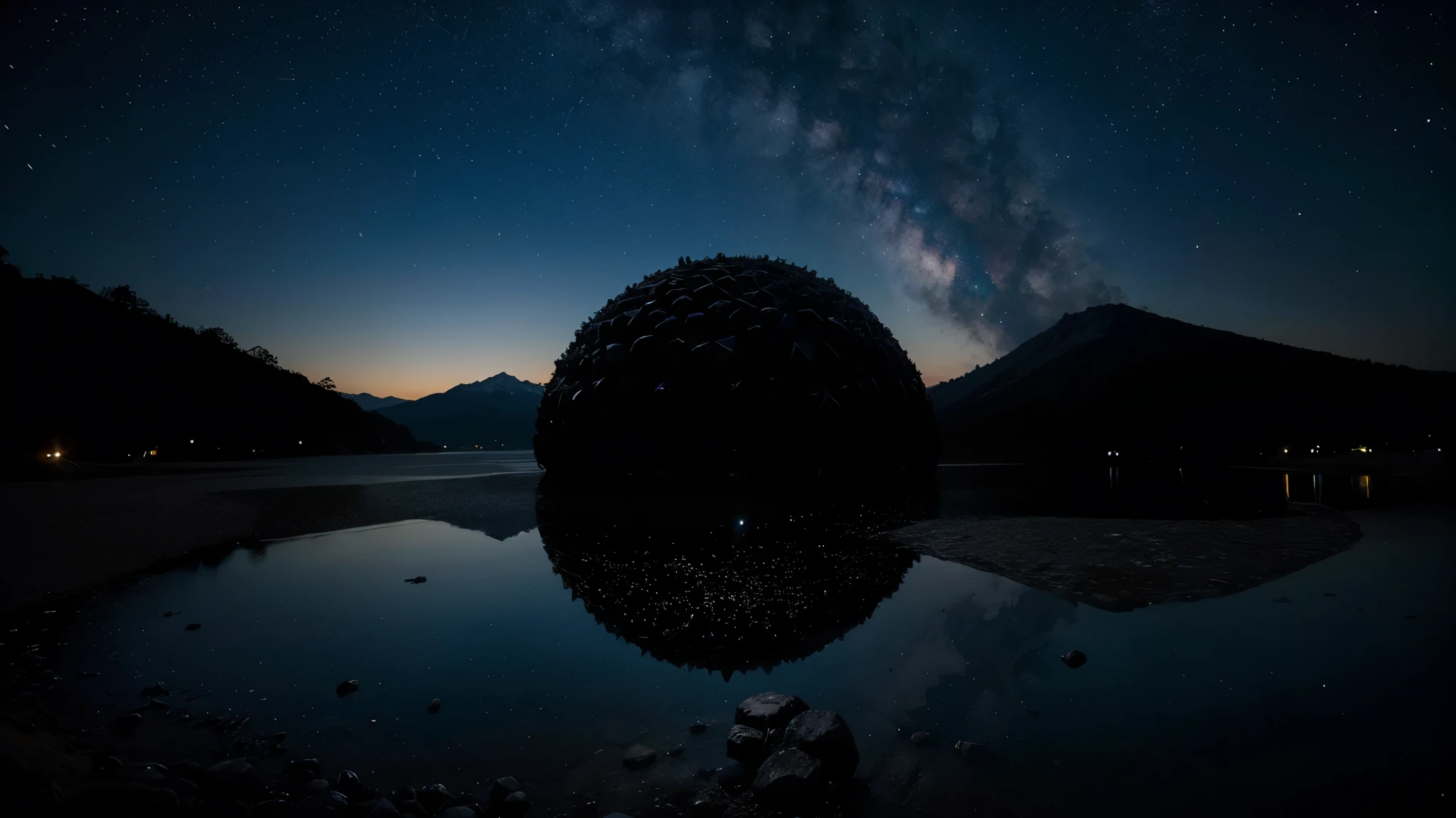 Um buraco negro a devorar uma estrela gigante azul 