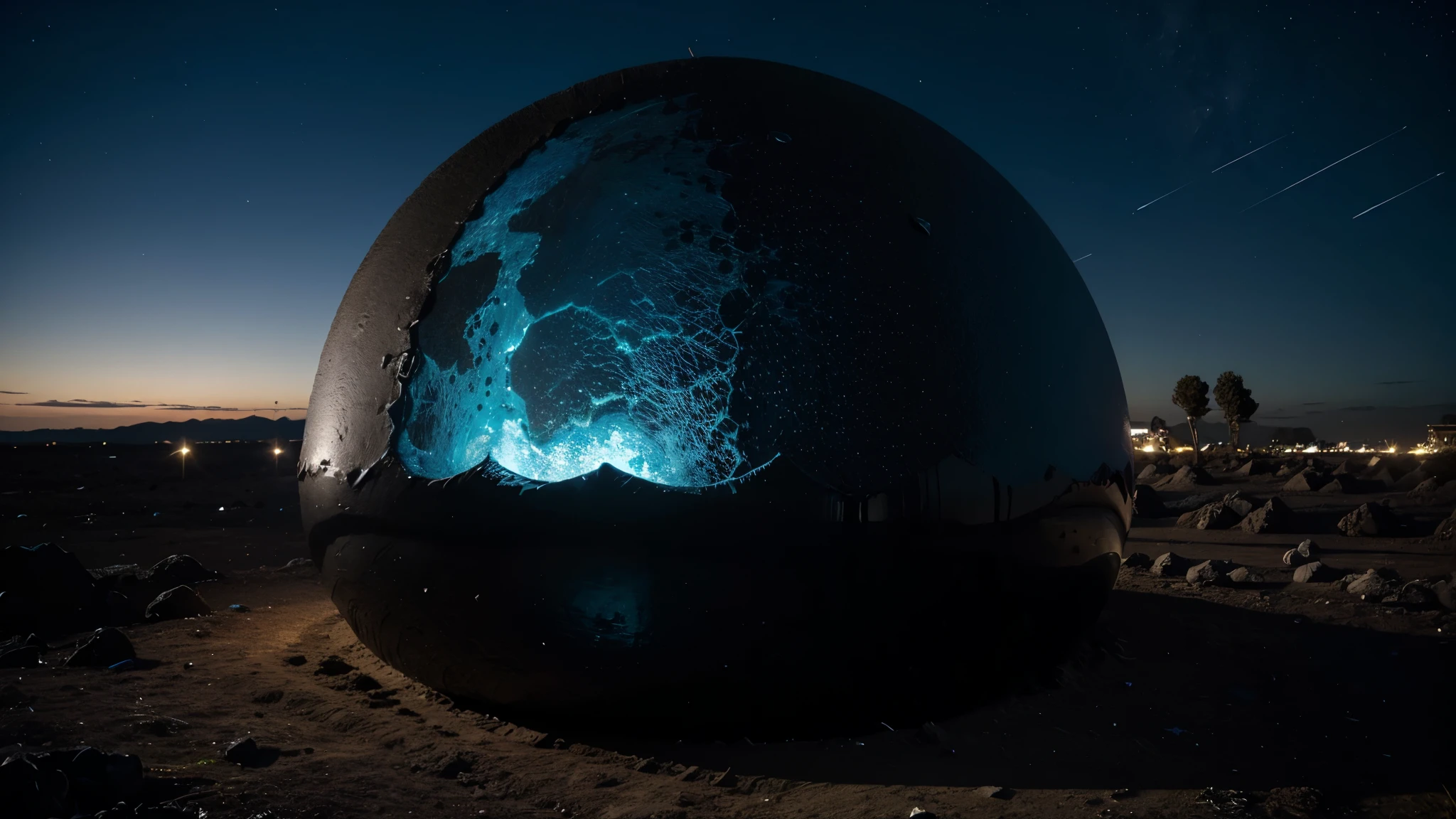 Um buraco negro a devorar uma estrela gigante azul 