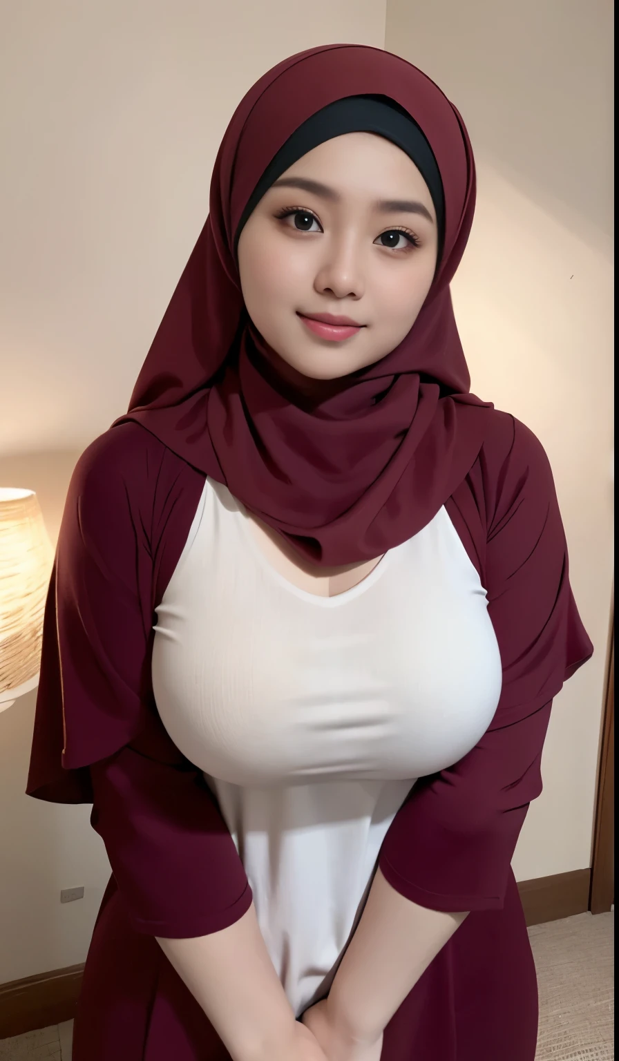 RAW, Best quality, high resolution, masterpiece: 1.3), beautiful Malay woman in hijab (iu:0.8)1beautiful  Malay woman in hijab nudes, big breast, modern muslim fashion, flowing shawl, portrait photography, mid shot photo, ultra detail, professional photo with professional lighting, smile, random background, sexy seductive pose, curvy , nude