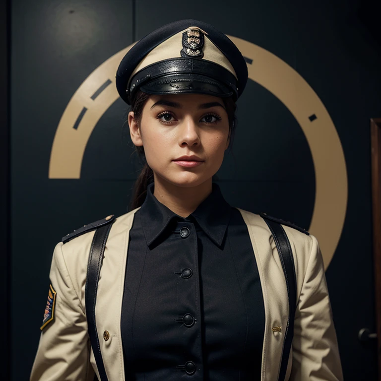 Please create an original military navy uniform stylized as an world war II uniform