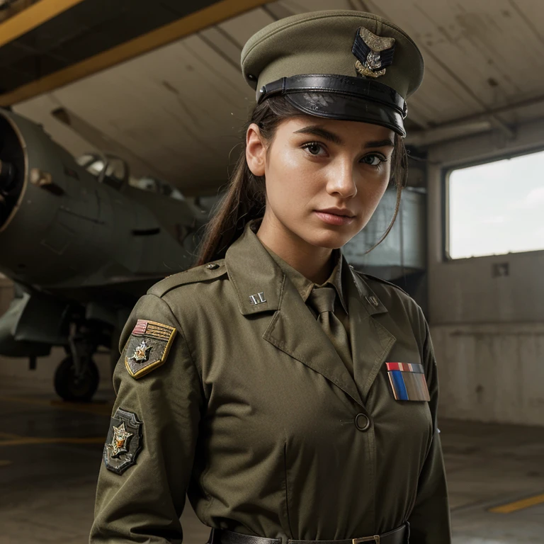 Please create an original military air force uniform stylized as an world war II uniform
