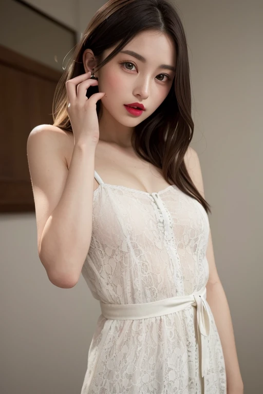 ((A beautiful girl shows off her sexy underwear:1.3, holding panties:1.3, presenting panties:1.3)), (Ultra detailed underwear), (14 year old beautiful girl, Baby Face:1.5), Slender body line, Small and slender figure, Beautiful breasts, Narrow waist, ((Neat Chinese dress:1.2)), (Detailed eyes and face:1.3, Professional photography techniques, Stage lighting), (Shy expression:1.3, View the viewer, blush:1.2), (Highest quality, 8K, masterpiece:1.2, RAW Photos)