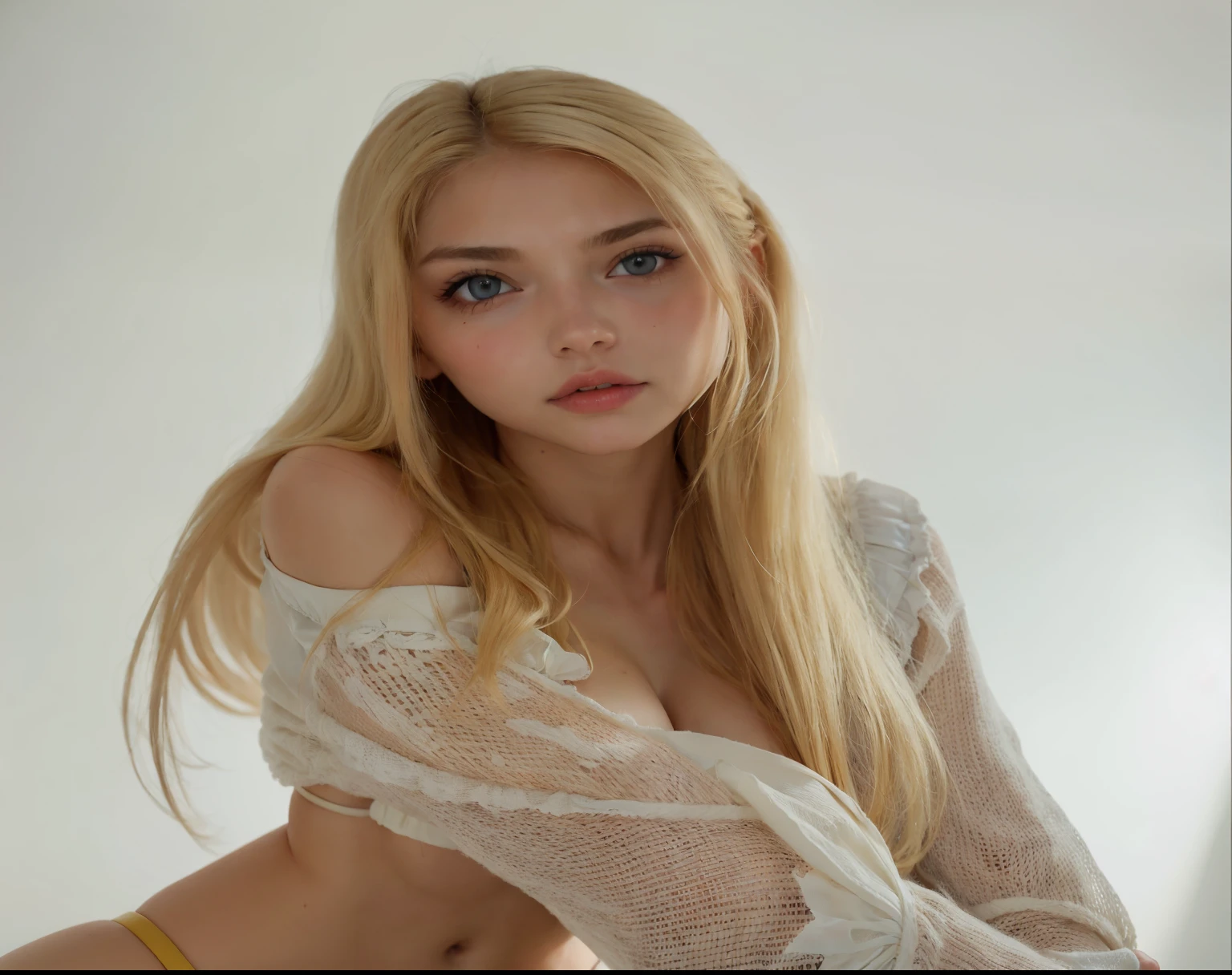 Mujer rubia con una rebeca blanca posando para una foto., diosa rubia, Chica rubia, una hermosa rubia, Yelena Belova, beautiful Chica rubia, anna nikonova aka new milkmaid, angelablanca, 18 years, mujer rubia, mujeres rubias, chica ucraniana, Mujer sueca rubia, rasgos rubios y atractivos, anastasia ovchinnikova
