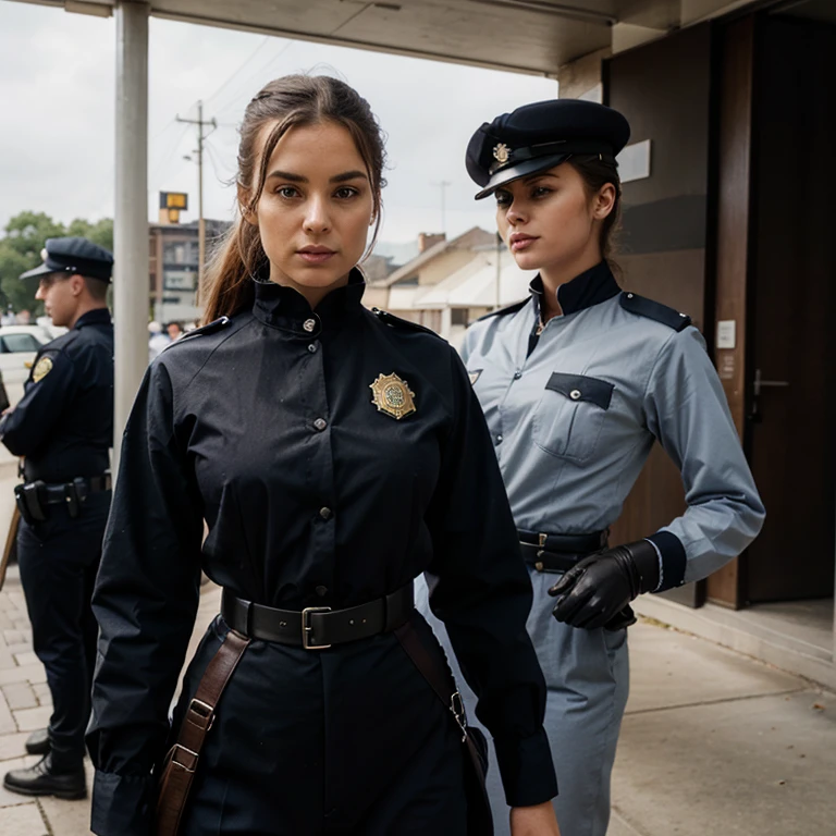 Please create an original police uniform stylized as a 19th century uniform