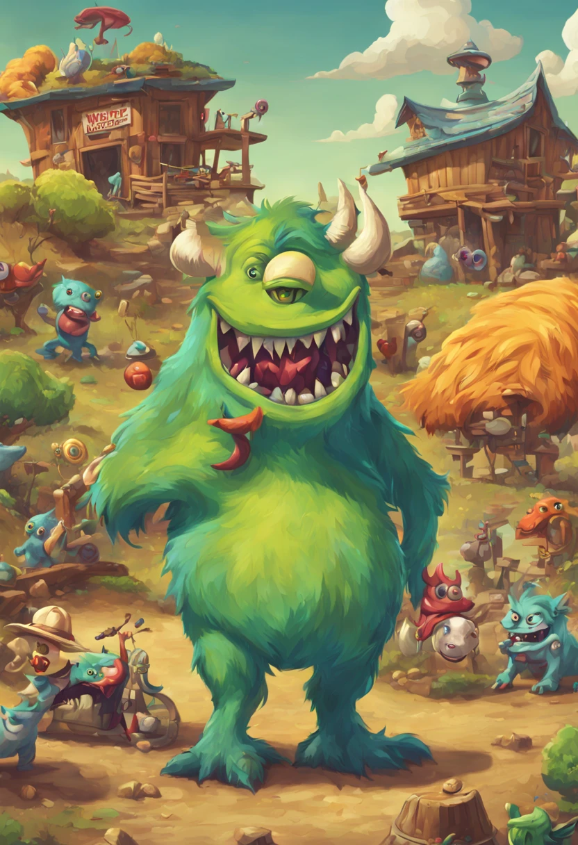 Monster ranch, imaginary, scientistic, high quality.