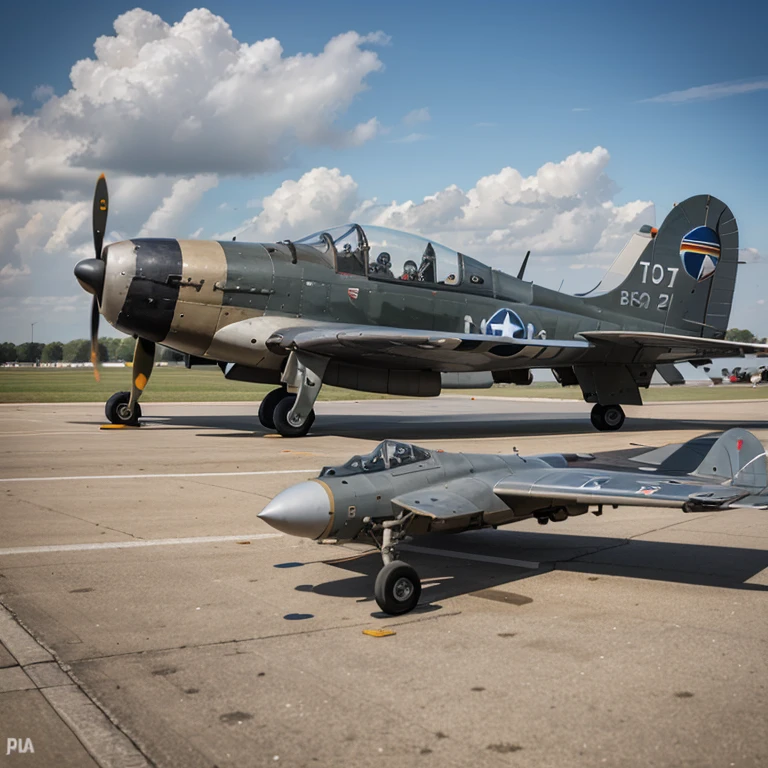 Please create an original design of a world war II fighter airplane called Pelican