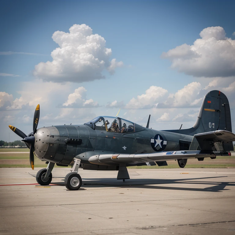 Please create an original design of a world war II fighter airplane called Pelican, (1 airplane)