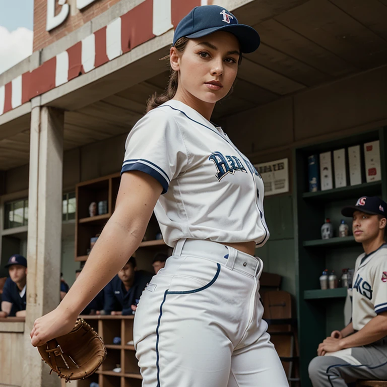 Please create an original designed baseball uniform stylized as a 1940s uniform