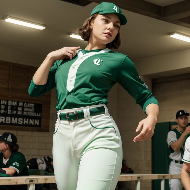 Drew Barrymore dressed as an athlete