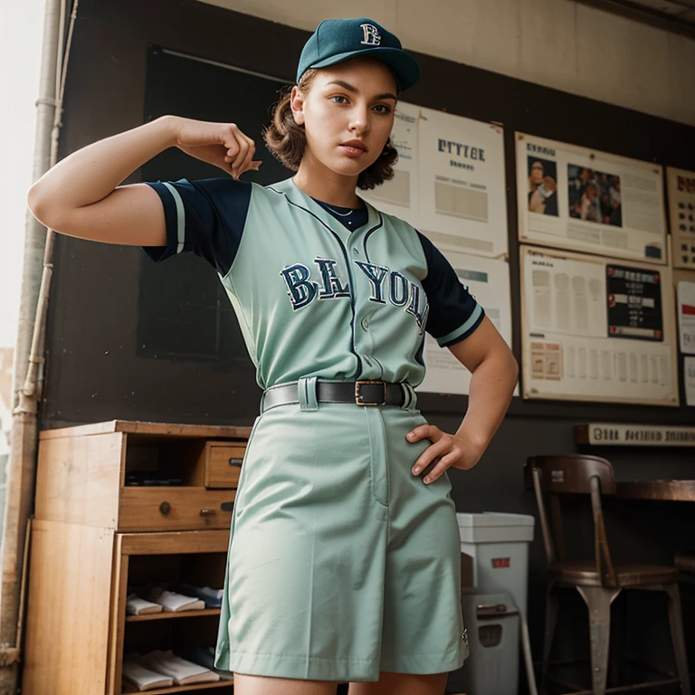 Please create an original designed baseball uniform stylized as a 1940s uniform