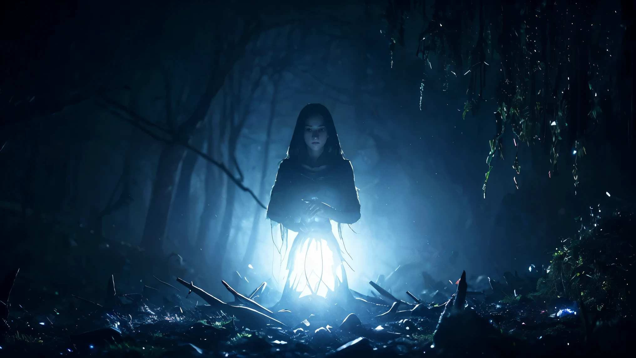 1girl, solo, (witchcore, witchcraft, pagan, mystical, nature, occult) , magician, spell magic, magic circle, (magic in hand),(using dark magic:1.4), imaginative overlays, artistic fusion,fantastical scenes, evocative narratives, striking visuals, upper body ,Raw,16K,ultra high res,cinematic shot,twilight lighting,volumetric lighting,dramatic lighting,(sharp focus,photorealistic,realism,depth_of_field:1.5),