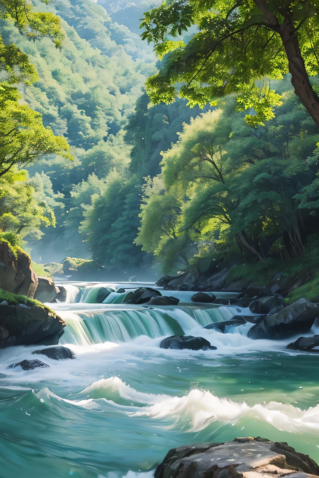 Light waves in landscape paintings,Green peaks reflect the sky。
The scenery in the painting is full of poetry,Cuifeng green trees painted green micro。
The clouds are steaming and the clouds are shining in the landscape painting,Cloud light shines,The majestic waves enter the painting。
The scenery in the painting is full of affection,Green peaks, Green trees and long water。
The majestic waves in landscape paintings,Green peaks and green trees in the painting。
The scenery in the painting is full of affection,Hidden in water paintings, light and mountain。