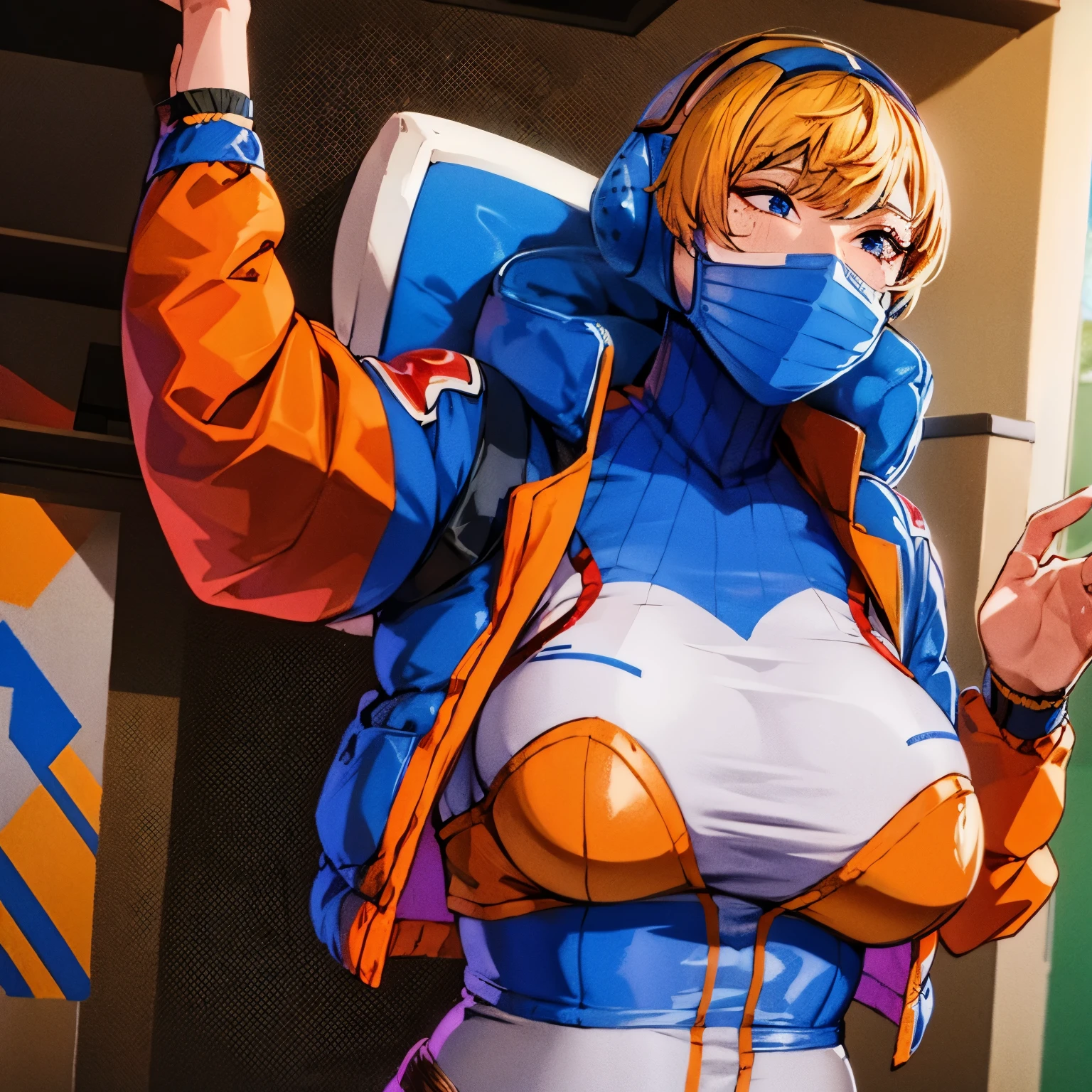 Wattson, apex legends, breasts, tits, mommyfy