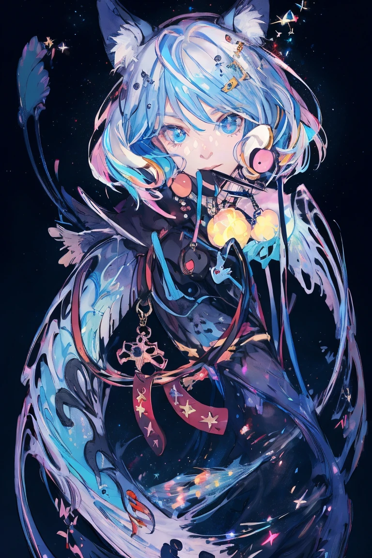 (Masterpiece:1.2, high quality), (pixiv:1.4), 1 man with short blue hair, tall handsome man, fansty world