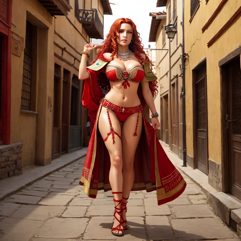 40 year old red haired Aztec whore mother fucking,Vagina with pubic hair, pechos grandes, usa tacones entrelazados de cristal negro ,cuerpo perfecto,pies perfectos,manos perfectas,parades through medieval streets