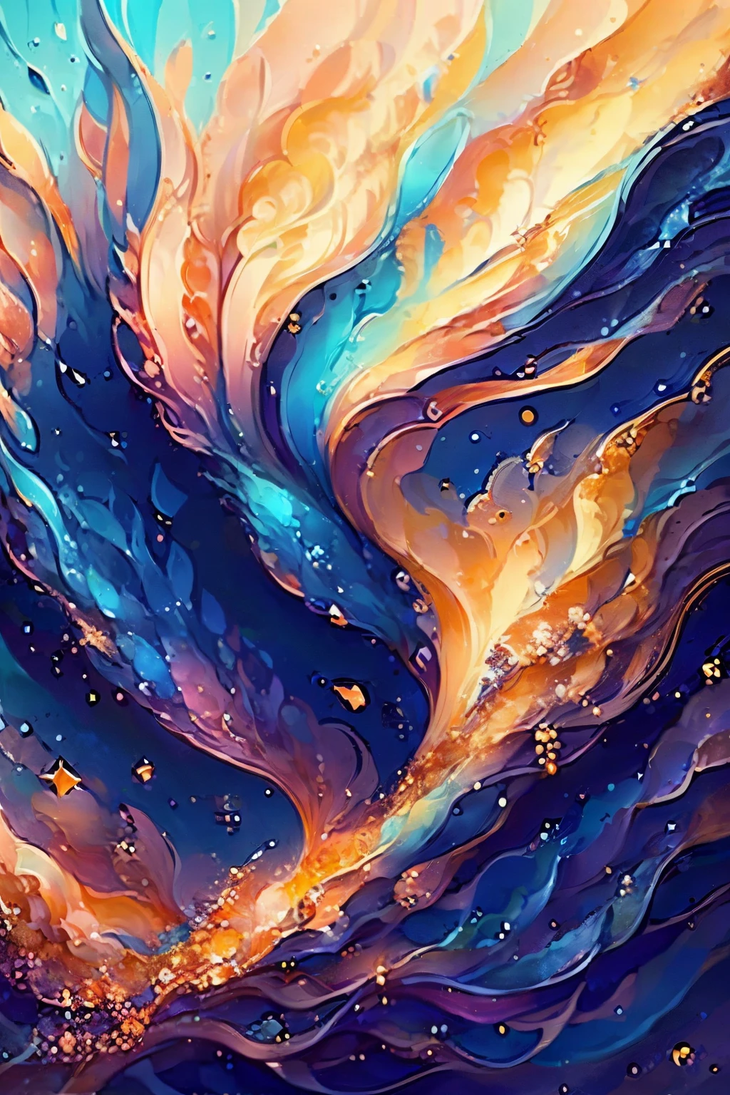 In the enchanting realm of Ninth Art, the innovative brushstrokes of Abstract Expression unveil a Unique Style, born from the depths of Infinite Creativity. Urban landscapes and Tranquil Beauty intertwine in an artistic interpretation, igniting a Sense of Space that transcends the bonds of reality. The Beauty of Lines, drawn with precision, whispers tales of Cultural Fusion and the Mysterious Feeling evoked by the Azure Moon. As if in a Revelation, the stars reveal their Light of Art, casting a mystical radiance upon the canvas. This masterpiece invites the viewer to embark on an Aesthetic Exploration, where the