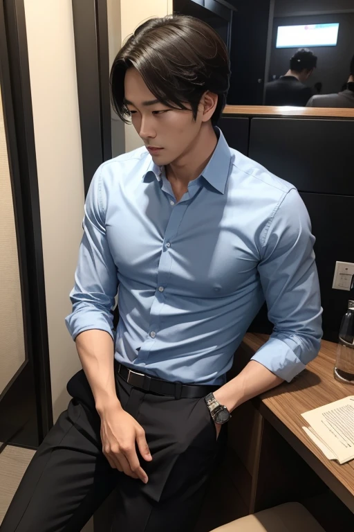 He canceled on me at the last minute. He is so mean. he is a womanizer. He is handsome like a Korean idle. He backed out on me at the last minute. He stood me up