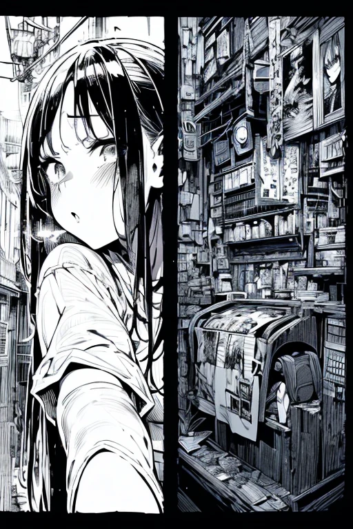 smoke a cigarette:1.4, (masterpiece, high resolution, top quality, super delicate), ((line drawing cartoon style)), ((wallpaper)), ((Diverse angles)), Comic Style Illustrations, (drawing style), Outline warm color, eerie, horror factor, ((ryokan)), (Distinctive hair style), (Creative accessories), (individualistic atmosphere), Eerie worldview, Suspicious atmosphere, dark fantasy, Fantasy Town, extra, ((thumbnail:1.4)), ((Draft style)), ((rough sketch)), ((crude illustration)), (manga), (black and white manga panel), (in manga style), (detailed manga style), (black and white manga page), (black and white manga style), (manga page), urban intersection, sorcery, Emotional:1.2, male:1.2, Unique body, unique face
