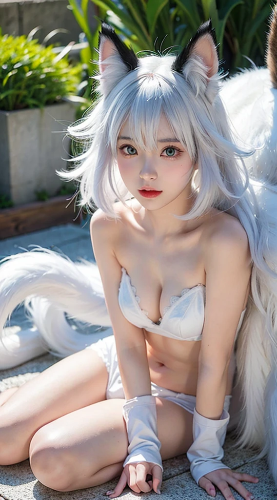 Pokémon super cute kitty,White furry fur and white powder elements,beautiful light and shadow,ambient light,superfine fur,Volumetric light, Anime cartoon style