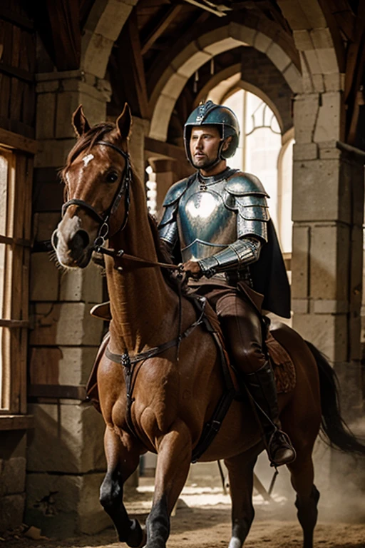 A knight on horseback