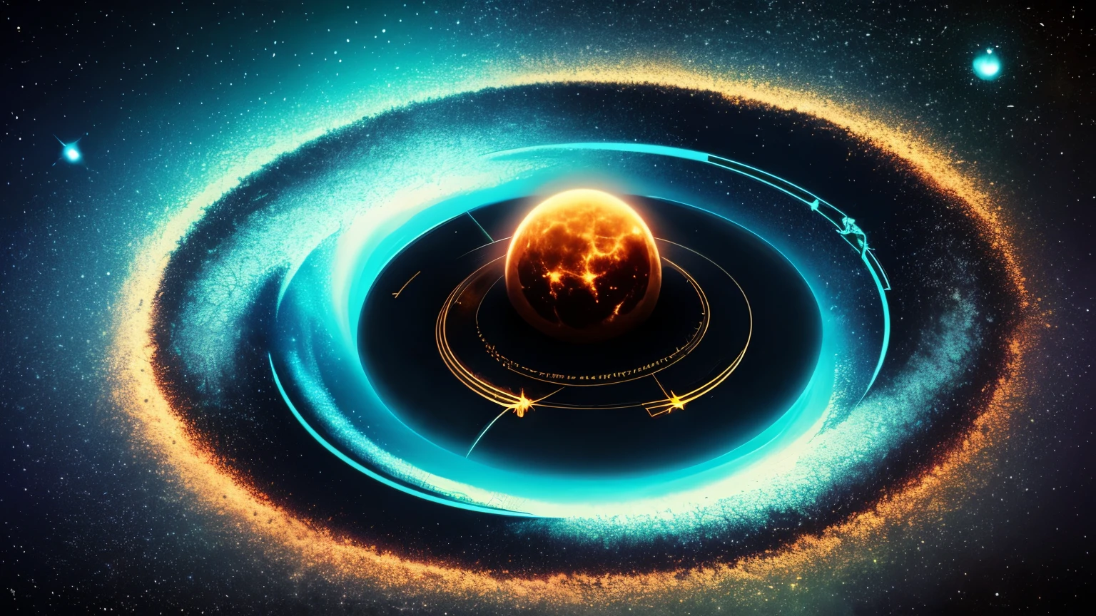 artistic depiction of a blackhole, space, astrology, astrophysics, dark, sci-fi