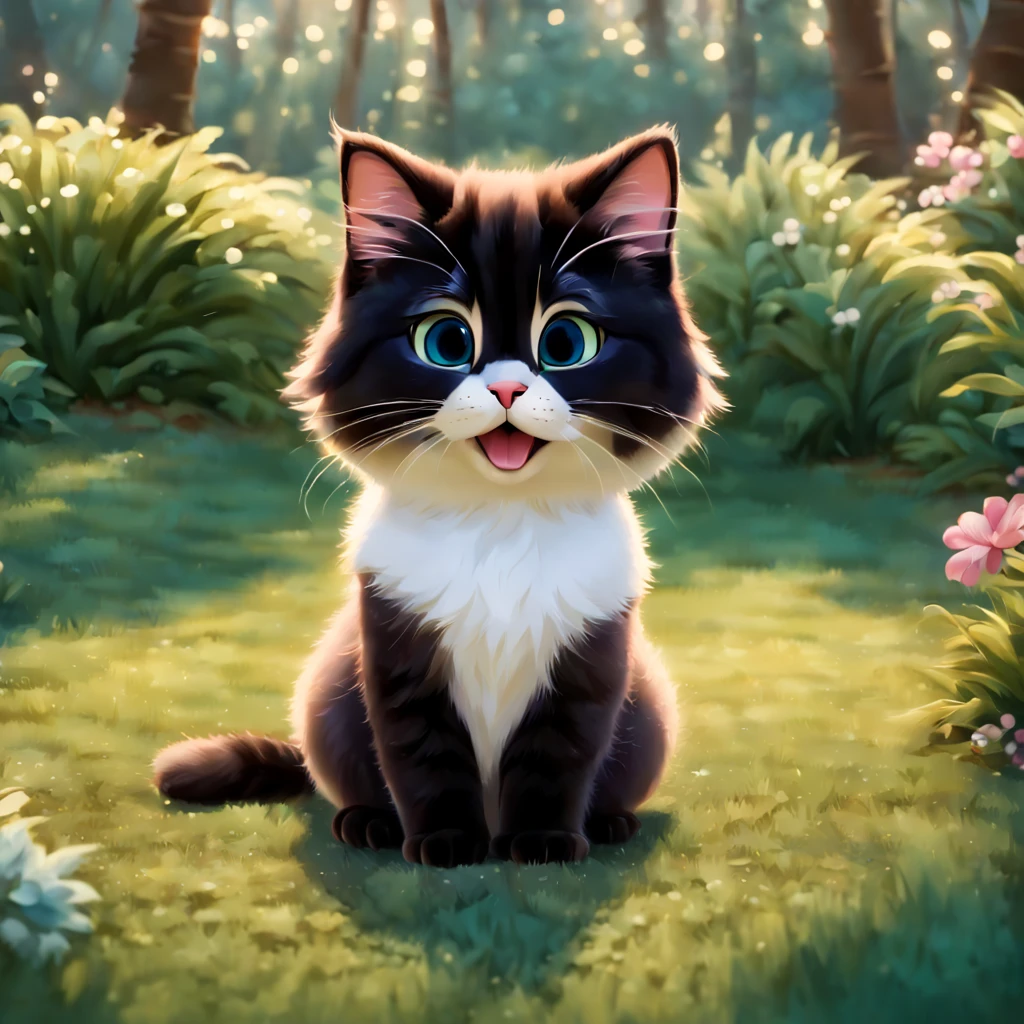Modern Disney Style, cute meow