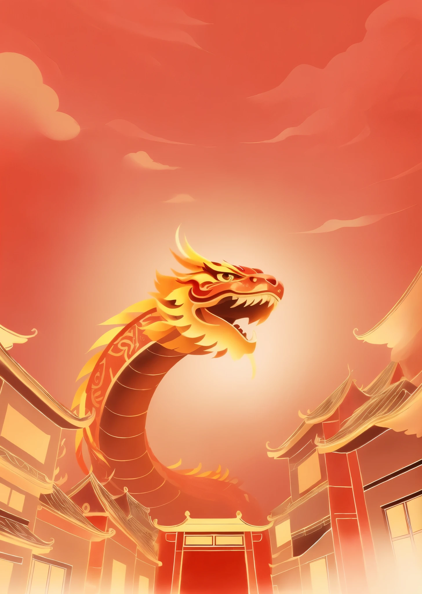 Implied: Chinese dragon, National Chao Dragon,The face is very delicate,3D stereoscopic rendering style,((no humans)) 完成Implied: Chinese dragon, Full of energy reds and golds, Complexity, intense expression, serpentine, meandering motion, Chinese folklore, majestic and powerful, Traditional ink painting style, Fascinating and awe-inspiring, (best quality, super detailed, lifelike:1.37), Full of energy, Traditional colors, s is the central focus, Highlighted details, strong contrast, Traditional Chinese art techniques.background red,
best quality, masterpiece, ultra high resolution, (lifelike的: 1.4), original photo,