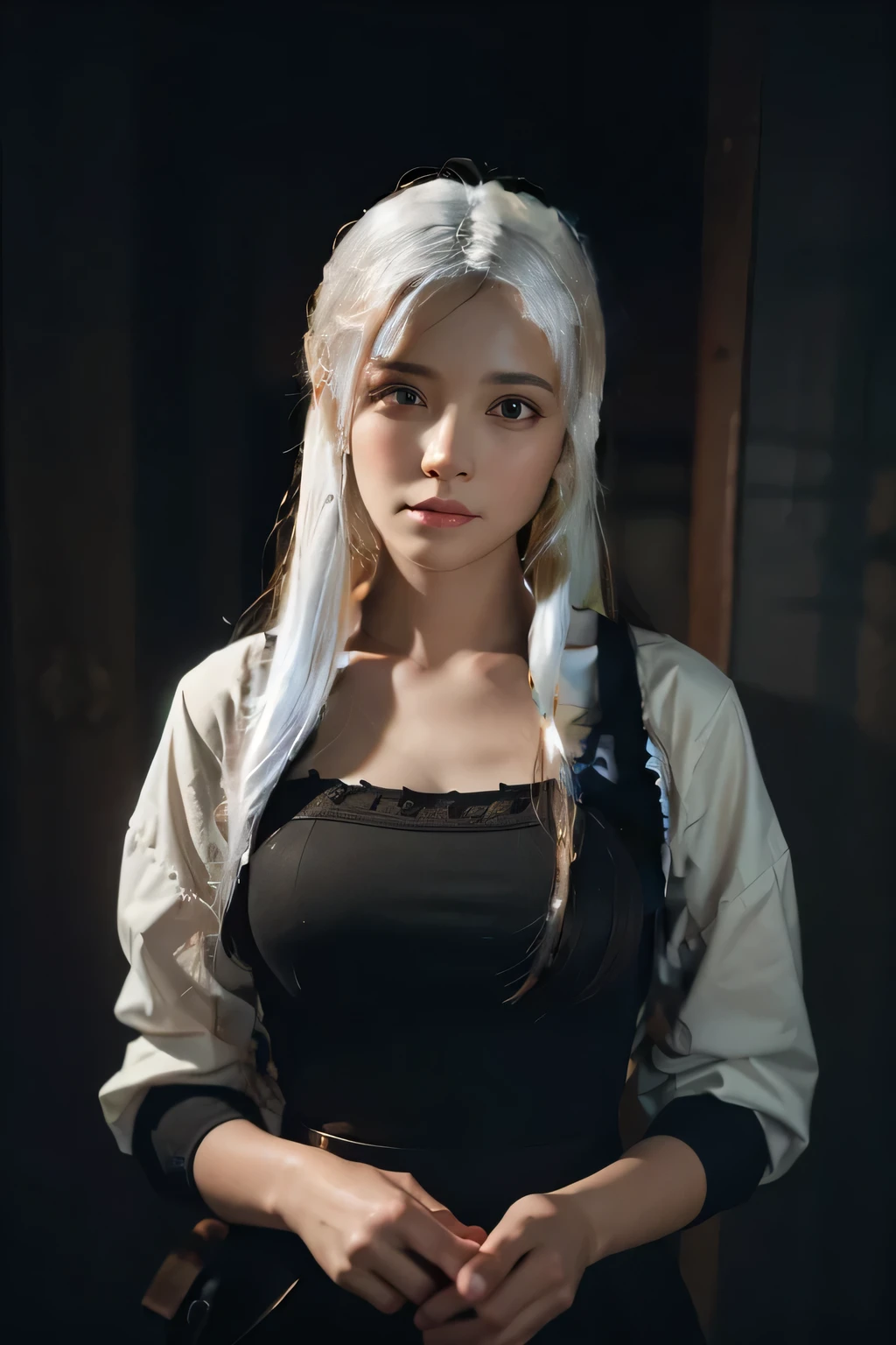 white hair