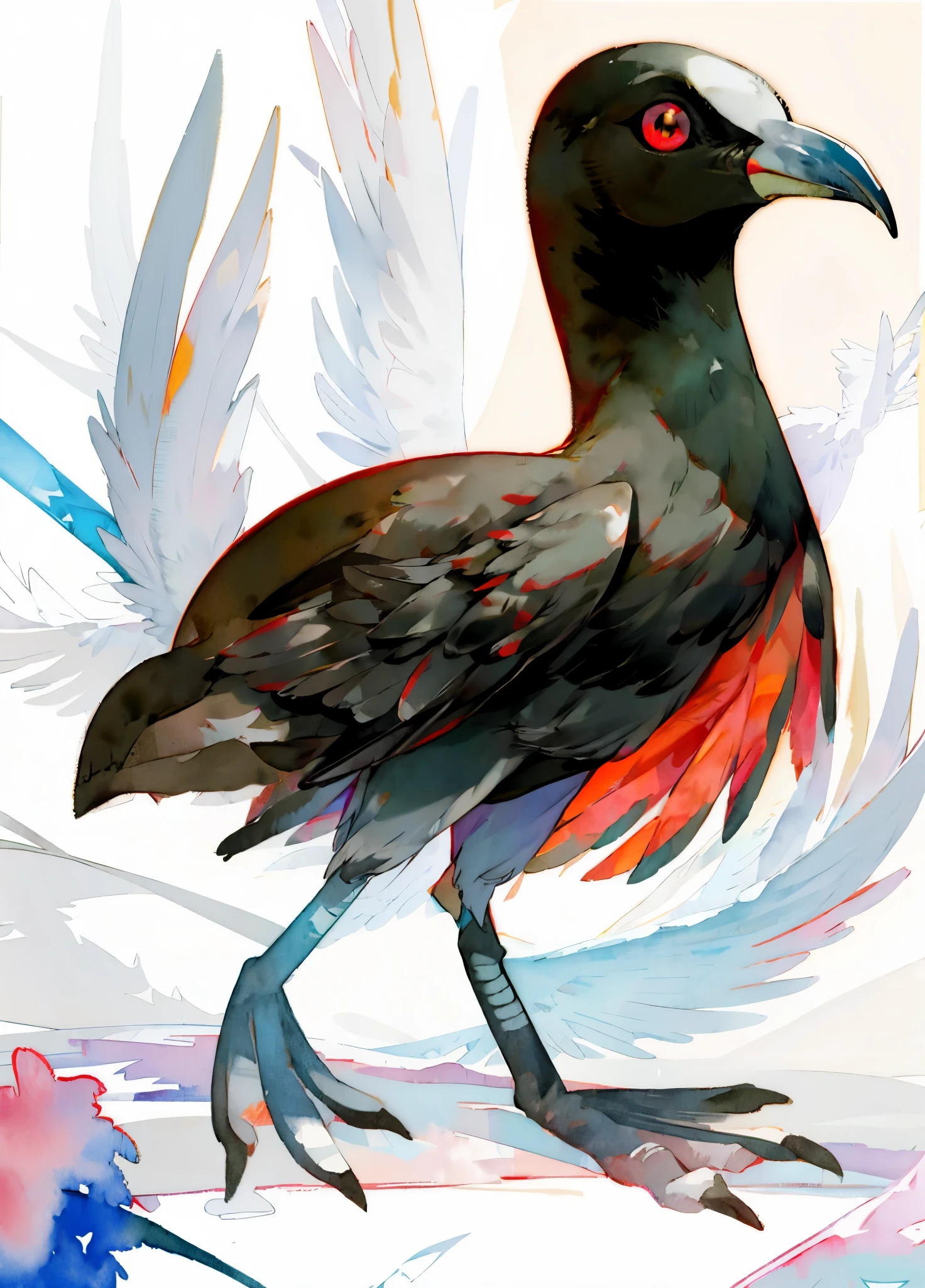 Black body、Black plumage