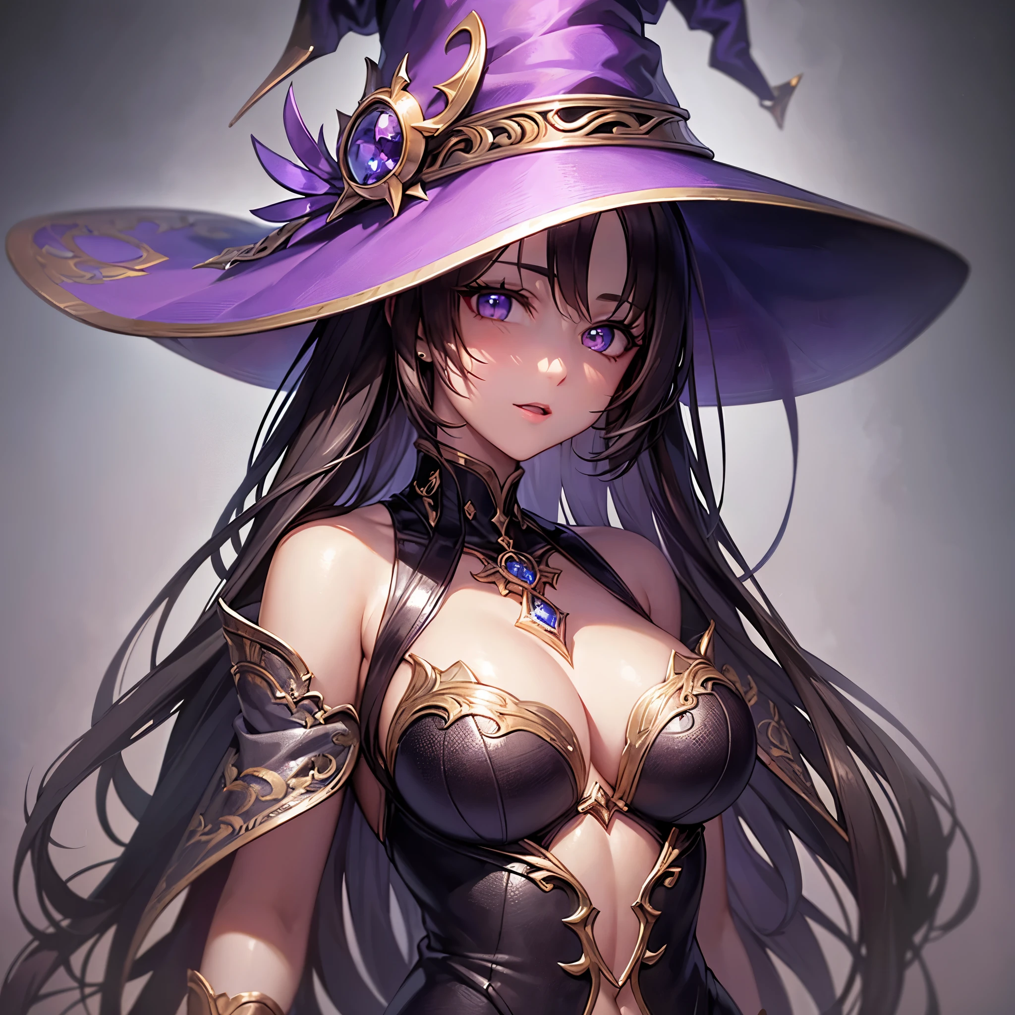 ((highest quality)),(ultra high resolution),(Super detailed),(detailed description),((best CG)),(best work of art),super precision art,great drawing art,(Fantasy art with precise details:1.5), (One Witch:1.5),(beautiful and well-shaped face:1.5),Witch's clothes detailed and detailed:1.5,Condescending laughter:1.6,tattoo on chest:1.4, Blurred crescent moon magic circle:1.7,