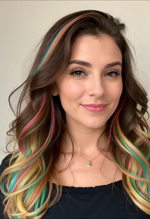 cheveux châtain ondulés et mi-long, brune, (Photo brute, le réalisme: 1.3), (Brillant à lèvres, rouge à lèvres, beaucoup de cils, fard à paupières noir foncé, Timide, Rougir, Haute qualité, haute résolution, profondeur de champ, aberration chromatique, caustique, Lumière large, couleurs naturelles, femme de 35 ans), bracelets, porter de nombreux accessoires, style Une bonne femme, belle peau, Belles jambes, beaucoup d'exposition, Ligne du corps fine, Des lèvres qui donnent envie de s’embrasser, debout, regarde dans les yeux, face camera, classe, élégance, nez en trompette, visage fin, fossettes