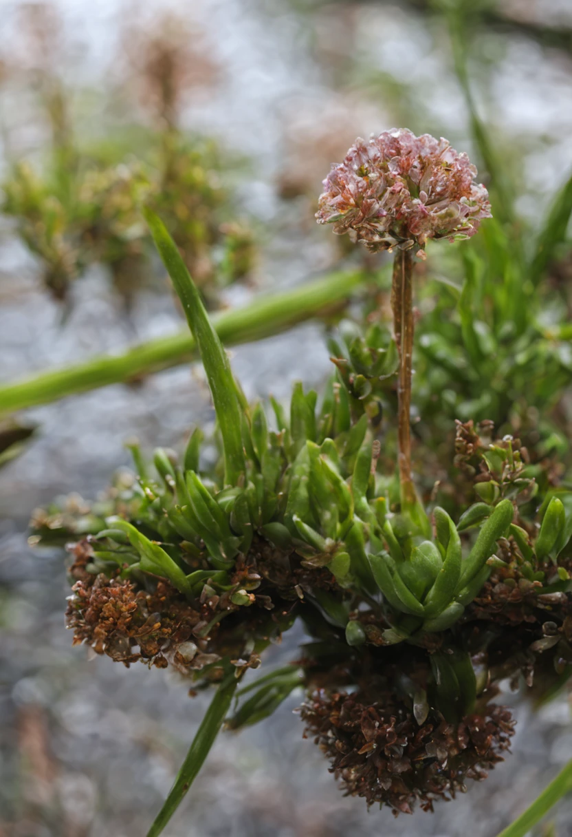 Plants that only grow near river/pond and have tint crystal seed on the top