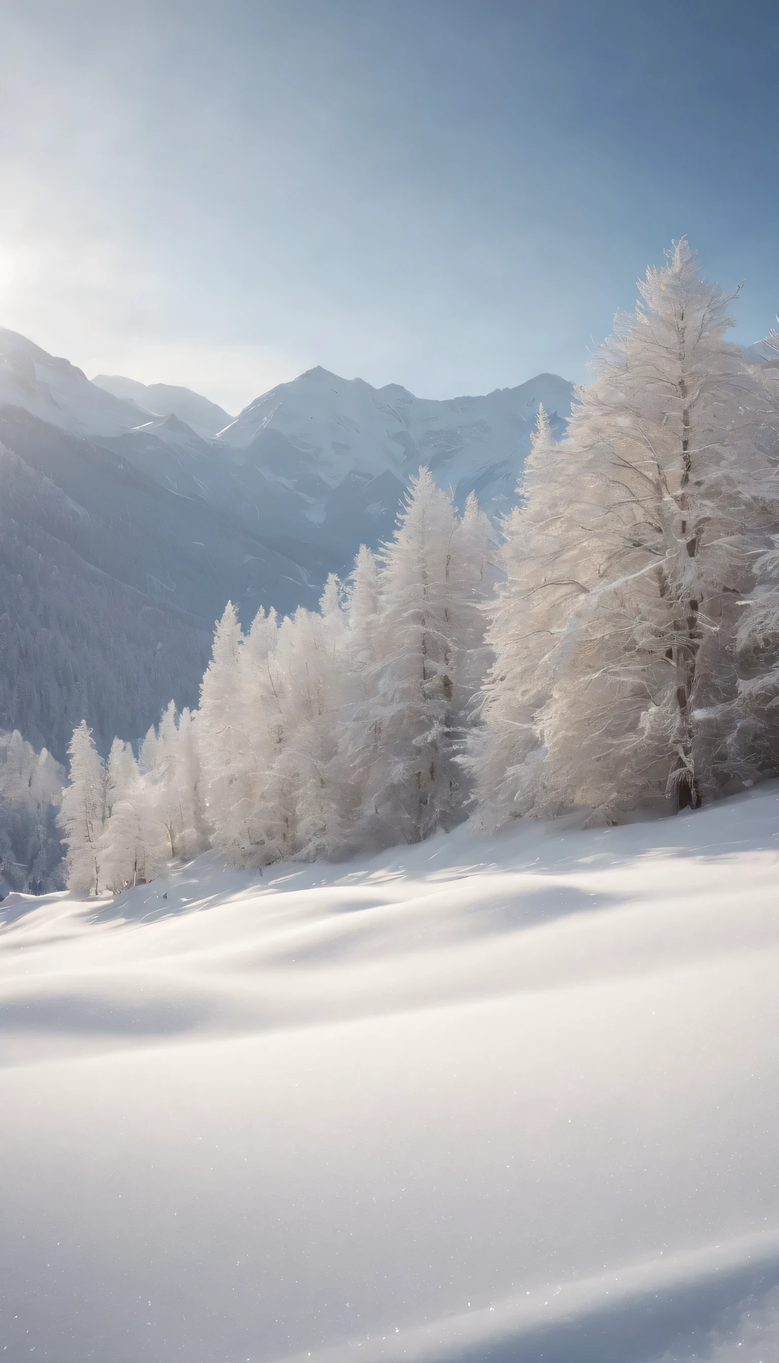 (Highly detailed CG Unity 8k wallpaper、masterpiece、highest quality、Super detailed)、(best lighting、best shadow、very delicate and beautiful)、highest quality、8k、Detailed facial depiction、masterpiece、highest quality、Crisp image quality、Photo of snowy scenery seen from the window