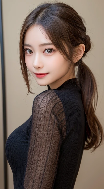 table top, highest quality, shape, Super detailed, finely, High resolution, 8k wallpaper, 完璧なダイナミックな構shape, beautiful and detailed eyes, medium hair, small breasts, natural color lip, random sexy pose,smile,20 year old girl、midnight、beautiful and detailed face、perfect and beautiful face,Big eyes、RAW photo、Expressing feminine poses with your whole body、beautiful and detailed eyes、small face、beautiful duplex、slim face and style,luxury brand mink coat(inner:winter dress)、beautiful golden ratio face,Twin Ponytail Hair,bright look