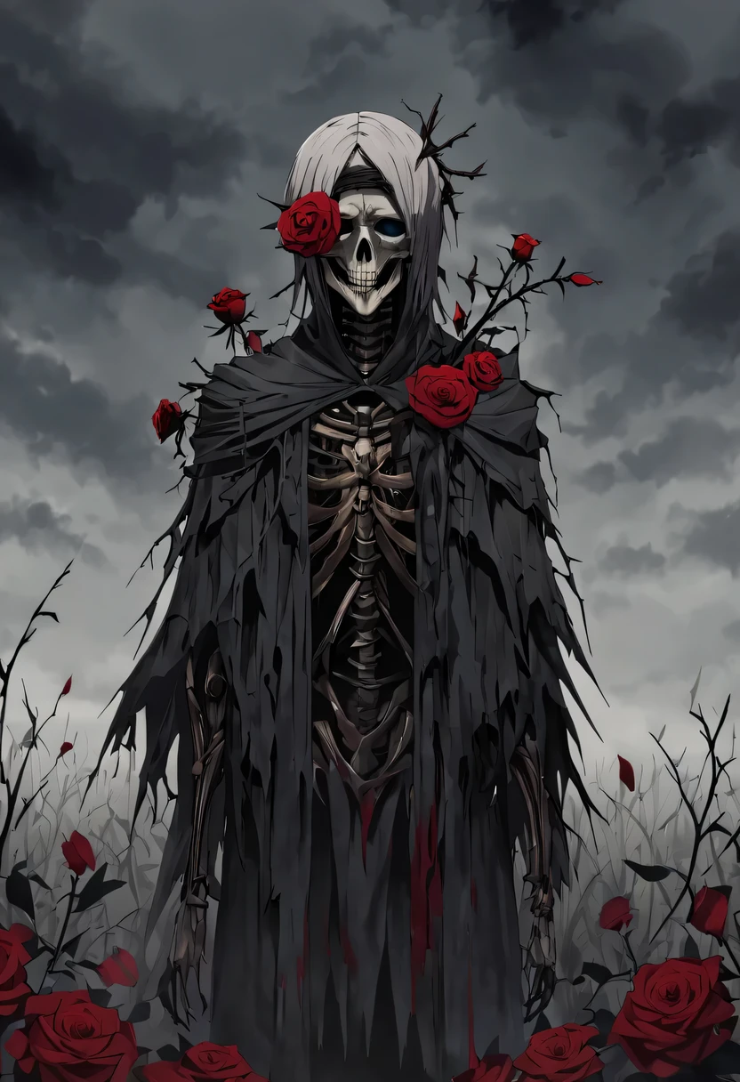 手捧Wilted roses的男人,Gloomy eyes, Heqiang,Wilted roses,Wilted flowers