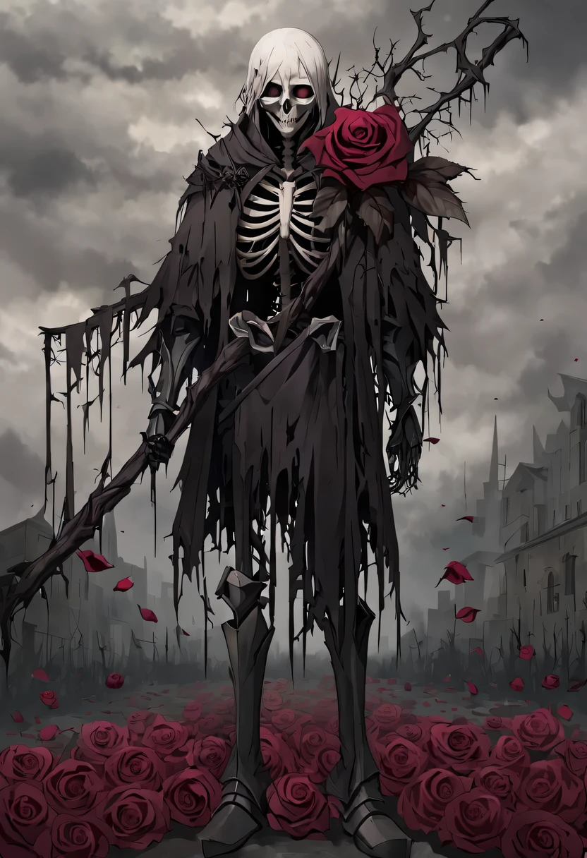 手捧Wilted roses的男人,Gloomy eyes, Heqiang,Wilted roses,Wilted flowers