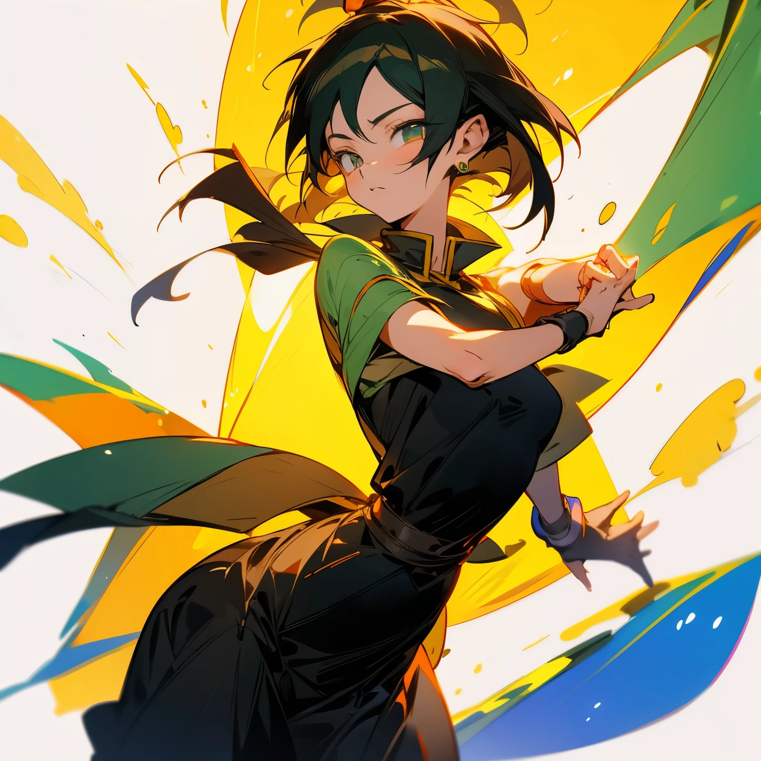 Young monk with akali-like hair (Lol)
