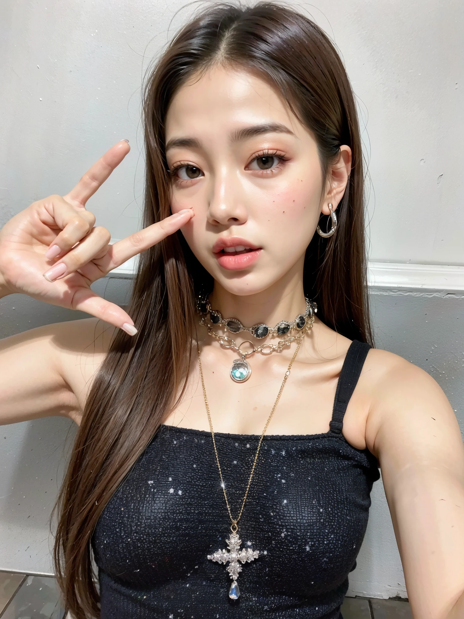 um close de uma mulher fazendo um sinal de paz com os dedos, jennie blackpink, jossi do blackpink, Jinyoung Shin, parque roseanne de blackpink, jaeyeon nam, Ulzzang, portrait of jossi do blackpink, Lalisa Manobal, Heonhwa Choe, taejune kim, Lalisa Manoban do Blackpink, Sun Yunjoo