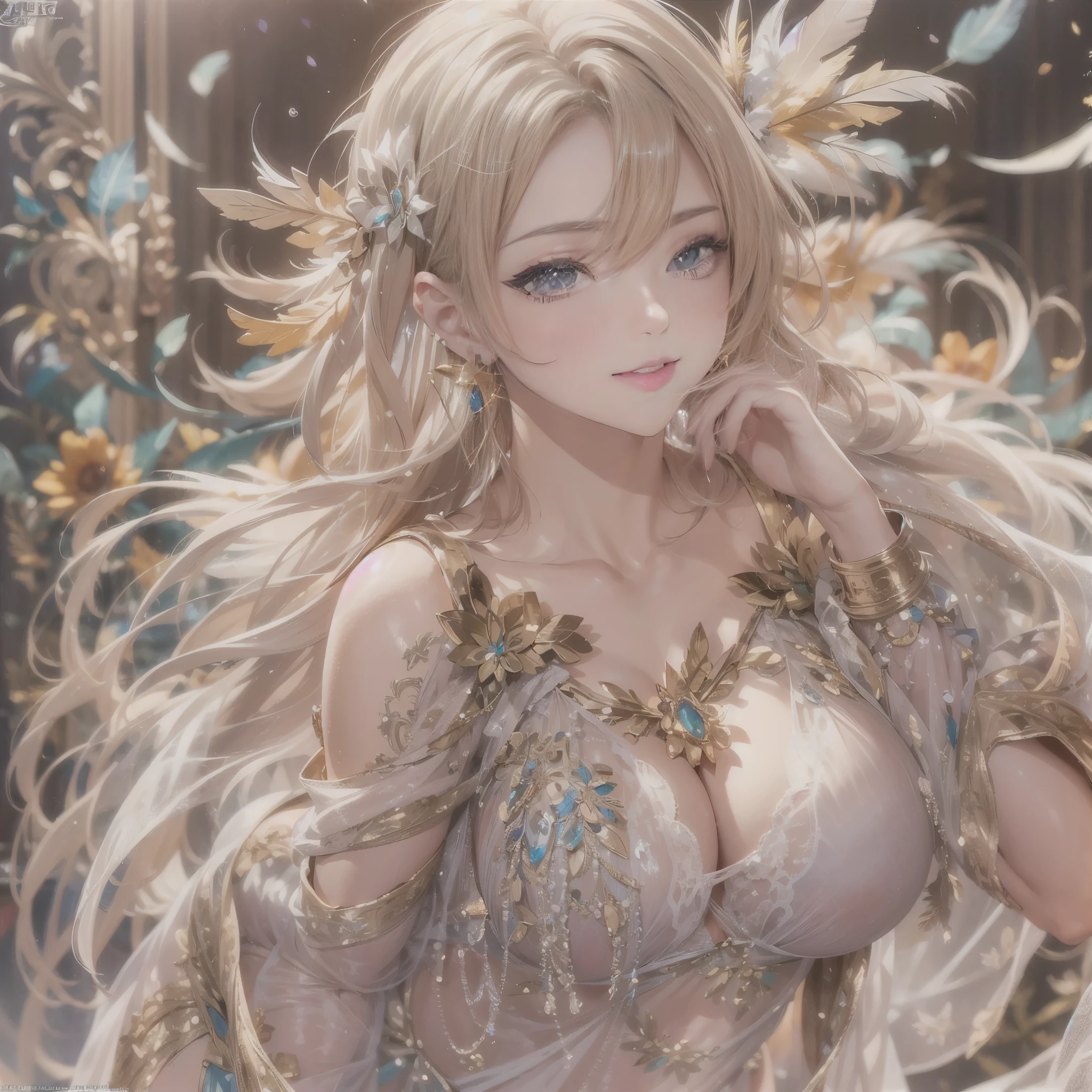 去最高のmasterpiece、beautiful美しさ, 3D two-dimensional, rich, blonde, skirt, stockings, high heels, poison、star、star、(Highly detailed CG Unity 8K wallpaper),(masterpiece), (最high quality), (Super detailed), (best work),(best shadow), (sharp eyeliner, eye shadow, fine eye:1.1), (超High resolution,realistic,最high quality,realistic),(8K,RAW photo,最high quality,マstarプル),mature woman、sensual curves、huge breasts、thighs、bubble、お尻のmasterpiece, 最high quality, Super detailed, full body shot, mature woman, beautiful mature woman, nightgown and underwear, enchanting smile, thick lips, Chubby lips, blush, looking at the viewer, provocative expression, beautiful髪型, cleavage, Plump、curvy hips、attractive face、sexy lingerie、an inviting gaze、Expression of emotions、Lewd underwear、(((erotic see-through lingerie set)))、Standing position、gorgeous accessories 、big breastsの女性, bare shoulders, golden hair, colored feather, metal ornaments, colored flowers, particle, light, (masterpiece, 最high quality, 最high quality, official art, beautiful and aesthetic:1.2), (1 girl:1.3), very detailed,(fractal art:1.1),(colorful:1.1)、(flowers:1.3),most detailed,(zentangle:1.2), (dynamic pose), (abstract background:1.3), (shiny skin), (lots of colors :1.4), ,(earrings:1.4), (feather:1.4),masterpiece, 最high quality, Super detailed, 30~40 years, full body shot, beautiful 、various hairstyles,gold headband,plump breasts,beautiful butt,greek clothing,Tulle covers the breasts,perfectly proportioned, detailed clothing details,marble,god statue,cinematic lighting, film grain, 8K, masterpiece, Super detailed, high detail, high quality, High resolution,(((NSFW:1.2)))、exposed chest、Openwork decoration,(((see through dress)))、(((解剖学的に正しいbody))) , 最high quality, Super detailed, (((Lewd underwear)))、raise your butt, from below, (((R-18)))、Hakari、thighs, big breasts, Are standing, cowboy shot, blush, (((1 girl))), (masterpiece:1.3), (High resolution), (8K), (very detailed), perfect face, Nice eye and face, (((最high quality))), (Super detailed), detailed face and eye, (alone), High resolution、beautifuleye,(((sexy pose)))、(((整ったbig breasts)))、((beautiful eye))、luxury、(((超High resolution)))、(((detailed description)))、(((ぽっちゃりbody型)))、(((解剖学的構造に一致したbodyの部位)))、beautiful長いまつ毛、バランスのとれたbody型,2 feet、Just the right size for your legs and arms、Fishnet tights、glamorous、(((Clear white and black eye)))、lipstick、Sparkling、(Undistorted face, eye, body)、jewelry、gem、(長くカールしたbeautifulまつ毛)、(((バランス良いbeautiful胸)))、(transparent, Exquisite skin:1.2)、(((完璧なglamorousボディー)))、actress face、Super beautiful、cute smile、Healing beauty、Flower shower、完璧なeye、realistic depiction、super sexy、shiny、glamorous、double eyelids、Good dark compensate、compensate、ぼやけていないeye、(((Plump face)))、cute face 、(((Shiny and glowing skin)))
