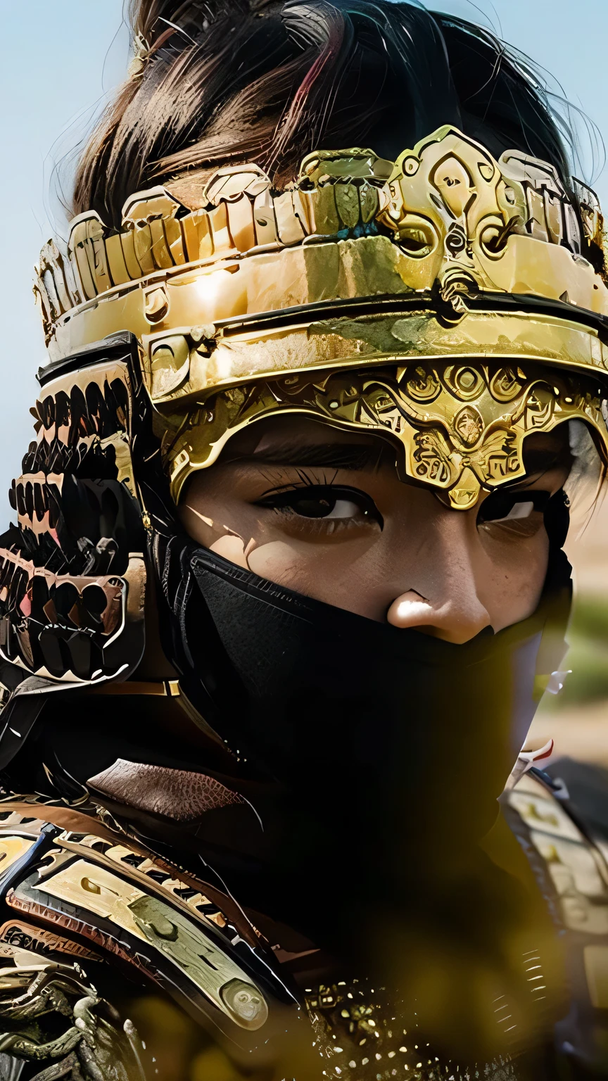 (high detail face), (Pure Eros Face), ((Body Portrait)), pores, real skin, flying hair, (black hair), Ancient headdress, hairpin, clear eyes, shining eyes, beautiful scene, Shadow, Backlight, Cinematic perfect light with soft natural volume, film grain, Zukzia, chinese armor, sword, Architecture of China, grassland, wood, close-up portrait, sexy, masterpiece, 最high quality, high quality, High resolution