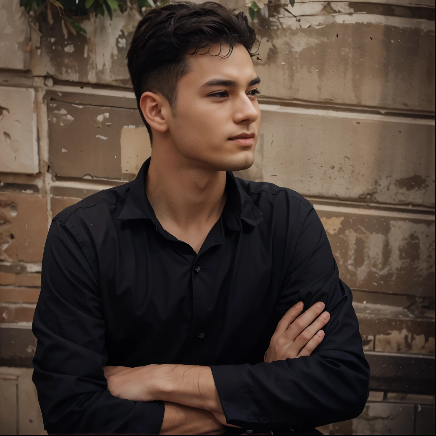 Anime boy realistic face 